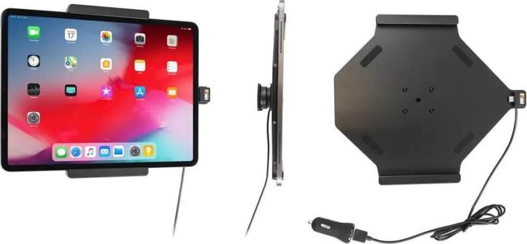 Brodit Apple iPad Pro 12.9 Actieve Houder - 12V USB - Zwart