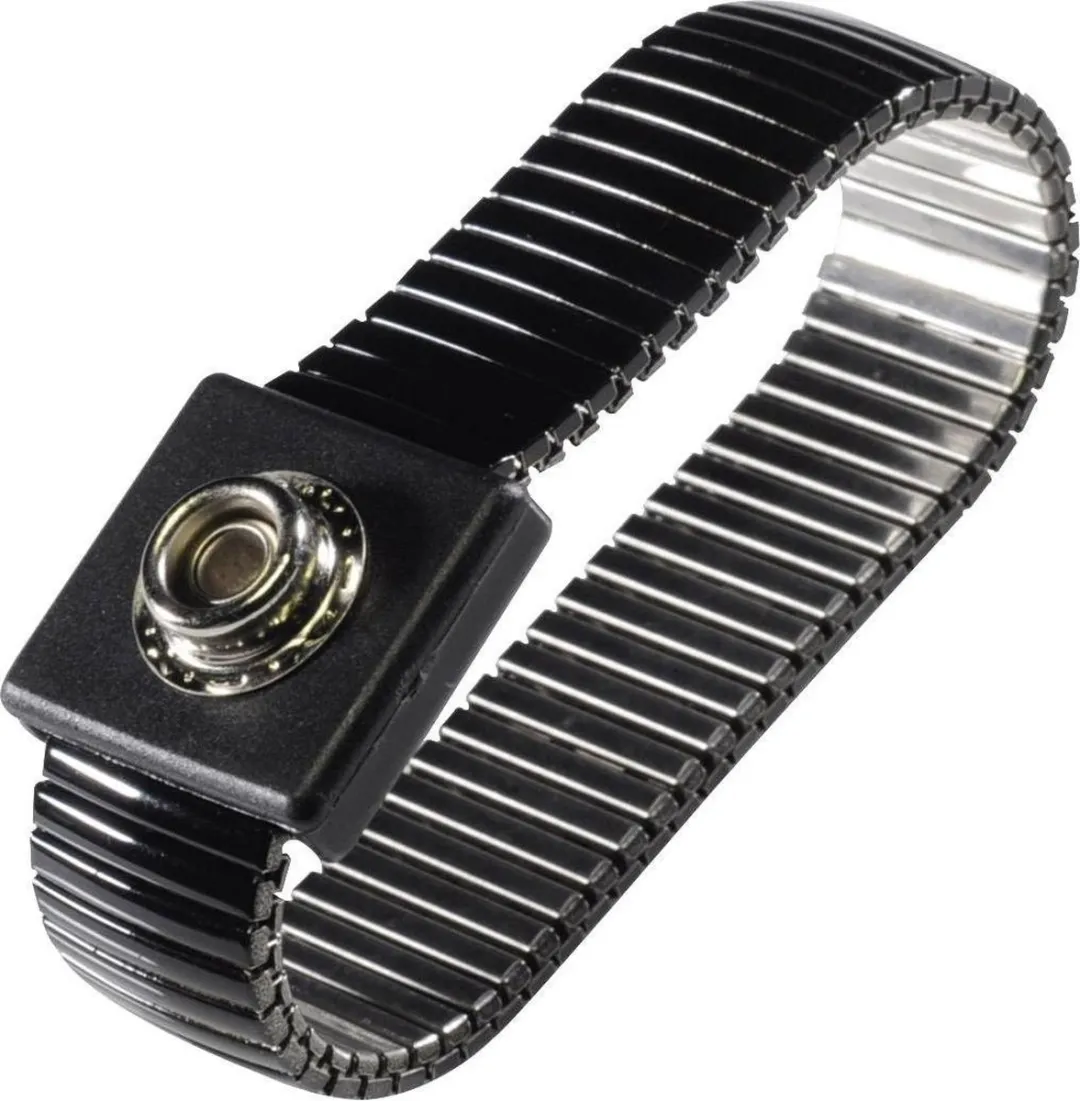 Tru Components WristME-SET-10-183-K ESD-armband - 10mm - Zwart