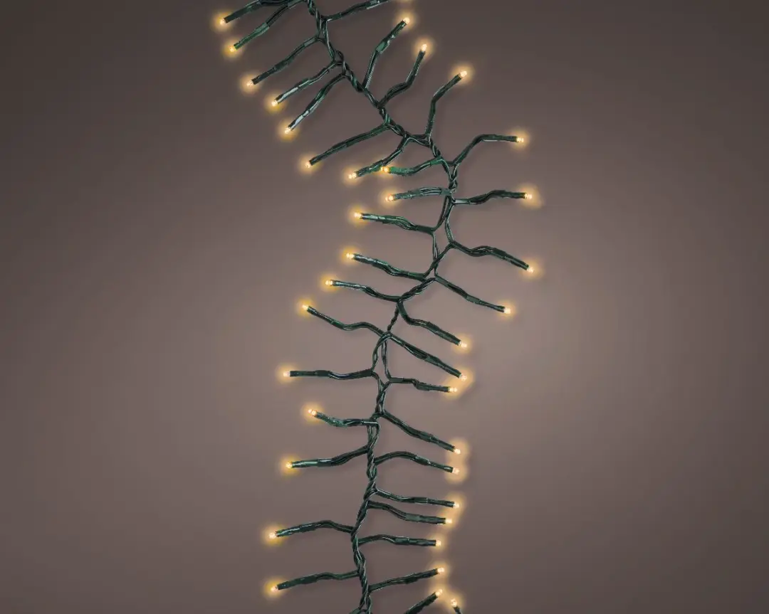 Kerstverlichting LED Cluster String 15M met 8 twinkel effecten