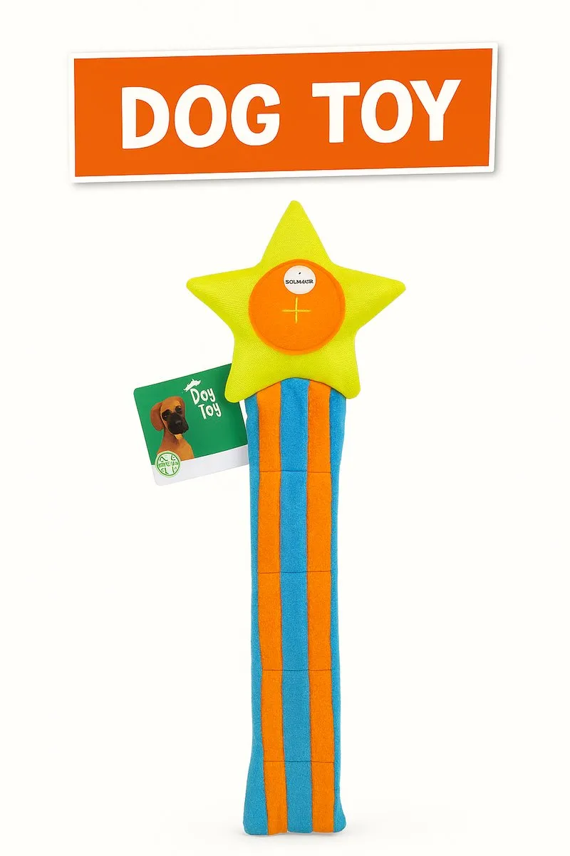 Hondenspeelgoed-vallende ster-68cm-met knisper en piep geluid