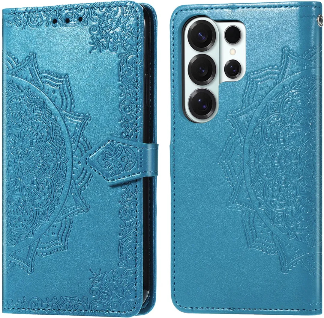 Imoshion Mandala Bookcase Hoesje Samsung Galaxy S26 Ultra - Turquoise