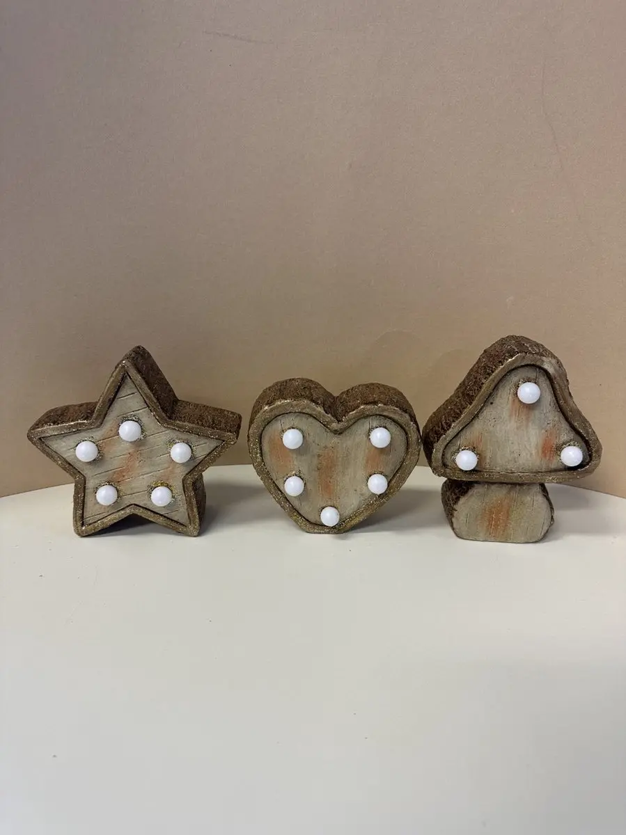 Kerstbeeldjes met LED