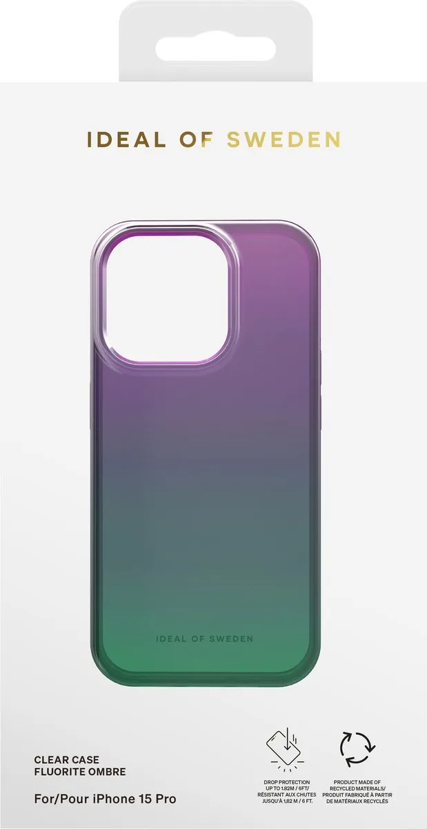 iDeal of Sweden Clear Case iPhone 15 Pro Fluorite Ombre - IDSICMS-I2361-83