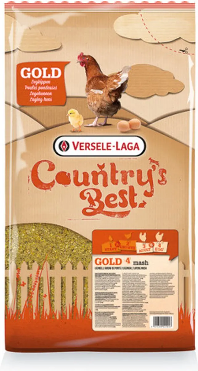 Versele-Laga Country's Best Gold 4 Mash kippenvoer - 20kg - afbeelding 5 van 6