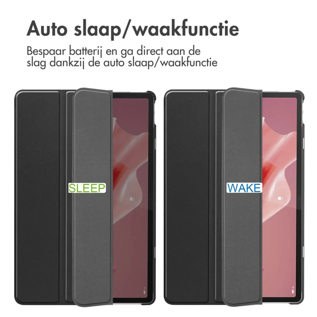 Imoshion Tablethoes Lenovo Tab P12 Trifold Bookcase SH00065839 - Zwart