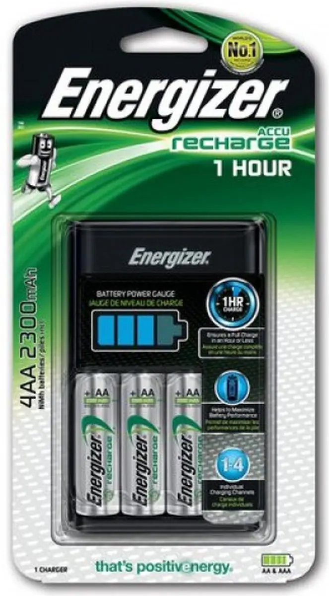 Energizer CH1HR3 Snellader AA/AAA - 4x AA 2300mAh - afbeelding 4 van 5