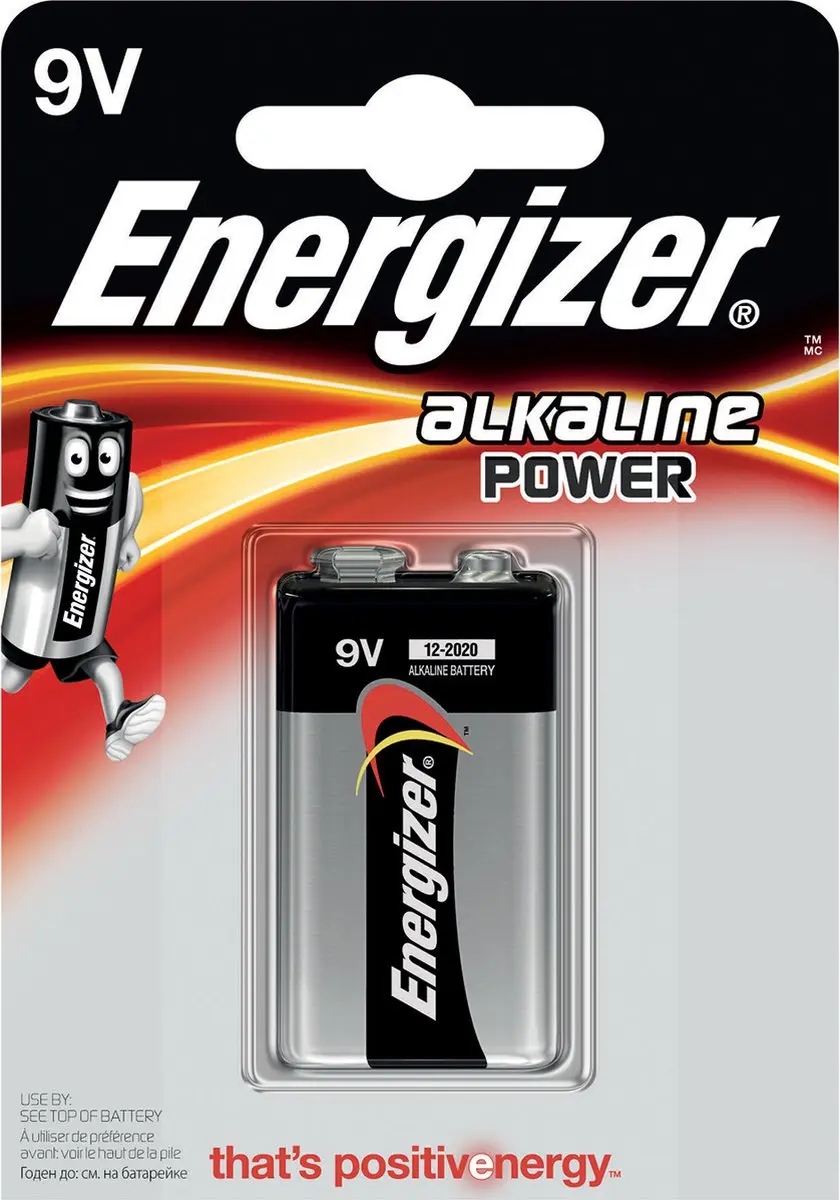 Energizer 9V Alkaline Batterij 6LR61
