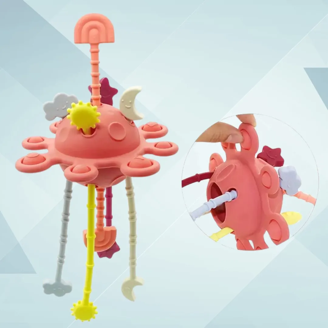 VintaToys Sensorisch babyspeelgoed meisje - Montessori speelgoed - Roze