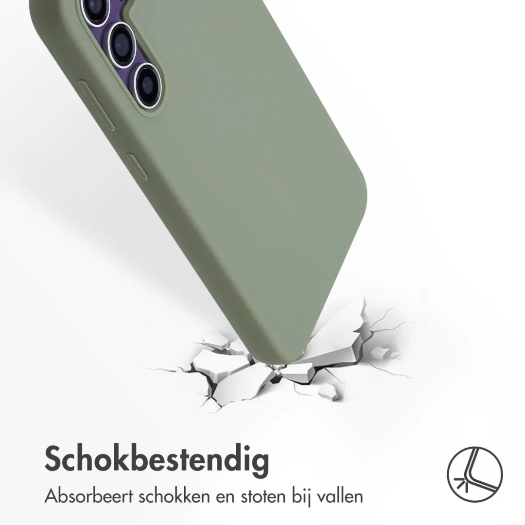 Accezz Hoesje Samsung Galaxy S23 FE Olijfgroen - MagSafe