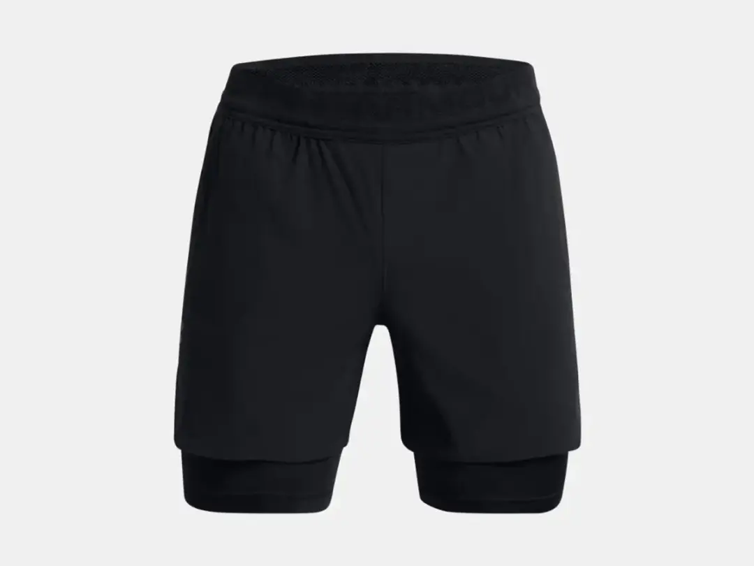 Under Armour, UA Vanish Elite 2in1 Short 1378604-001, 1378604-001, Male, Black Under Armour heren kleding – maat 2XL (gemaakt in Vietnam) - afbeelding 3 van 6