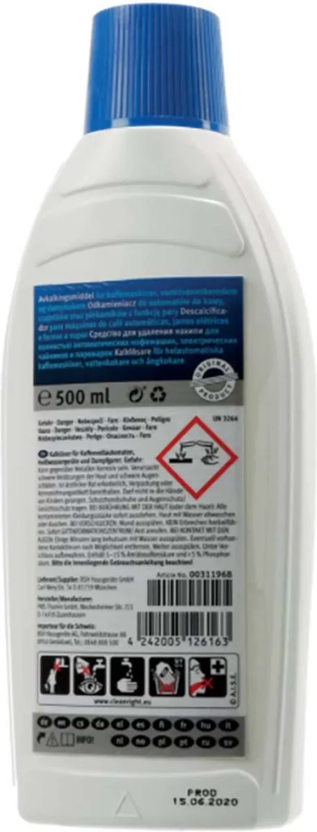 Bosch Ontkalker 500ml - o.a. Espressomachine/Filterkoffie - afbeelding 6 van 6