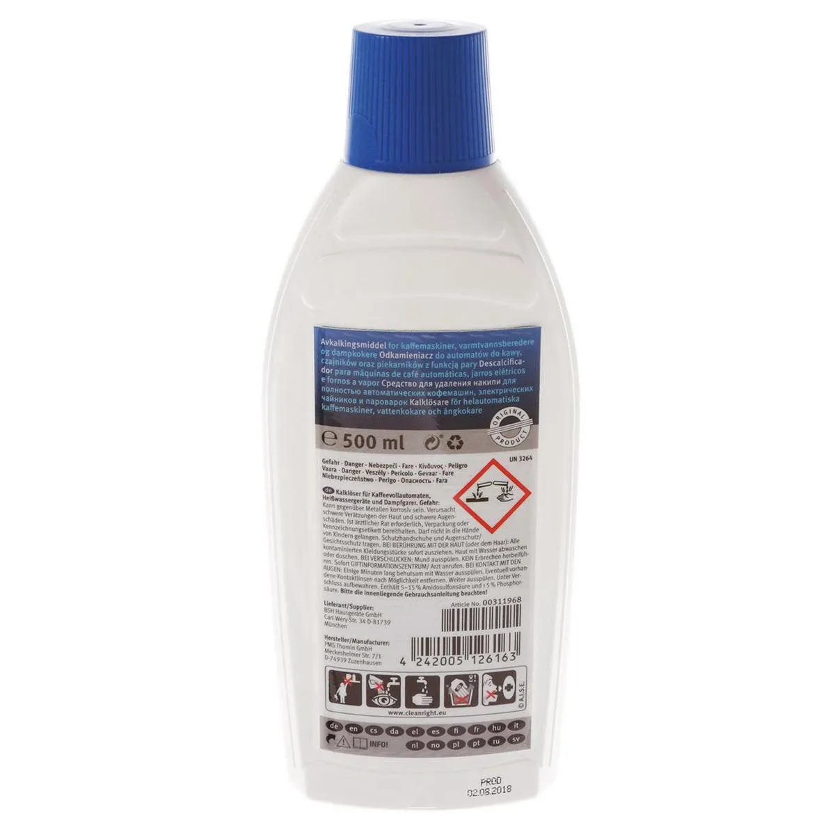 Bosch Ontkalker 500ml - o.a. Espressomachine/Filterkoffie