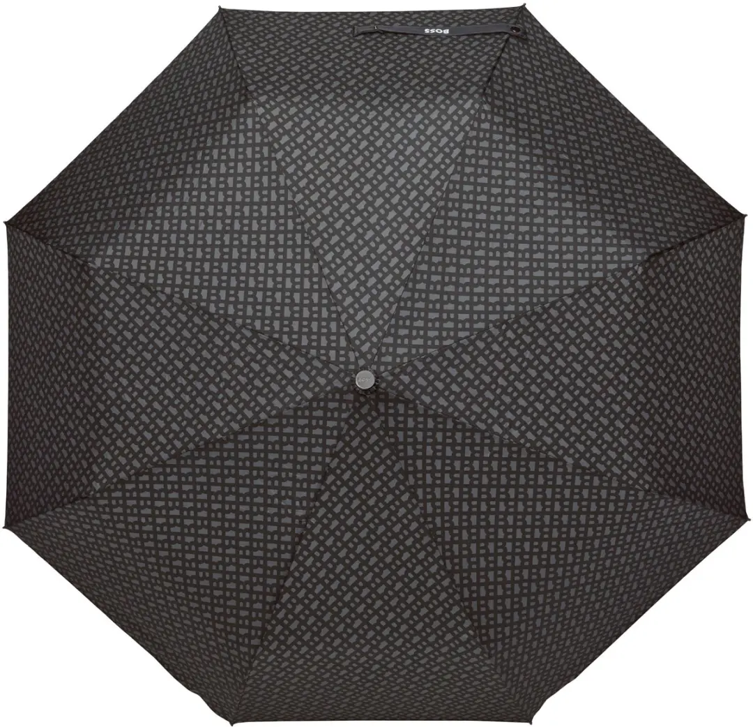 BOSS Monogram Paraplu 103cm - Donkergrijs - afbeelding 3 van 6
