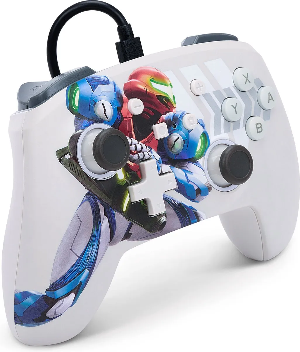 POWERA Geavanceerde Bedrade Controller 1527183-01 - Metroid Dread Wit