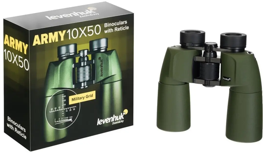 Levenhuk Army 10x50 Verrekijker - Groen - afbeelding 2 van 6