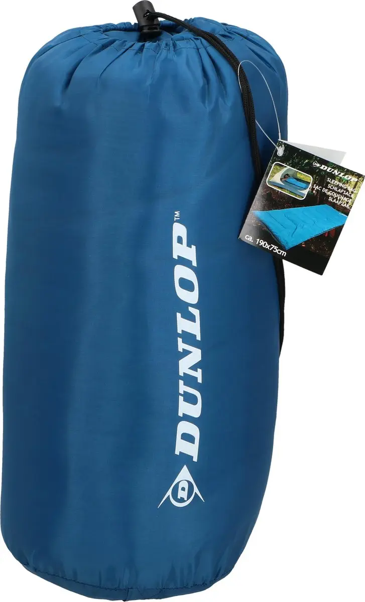 Dunlop Slaapzak 190x75cm - Blauw - afbeelding 2 van 5