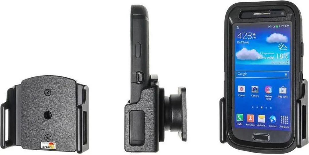 Brodit 511309 Universele Telefoonhouder - 62-77mm - Zwart