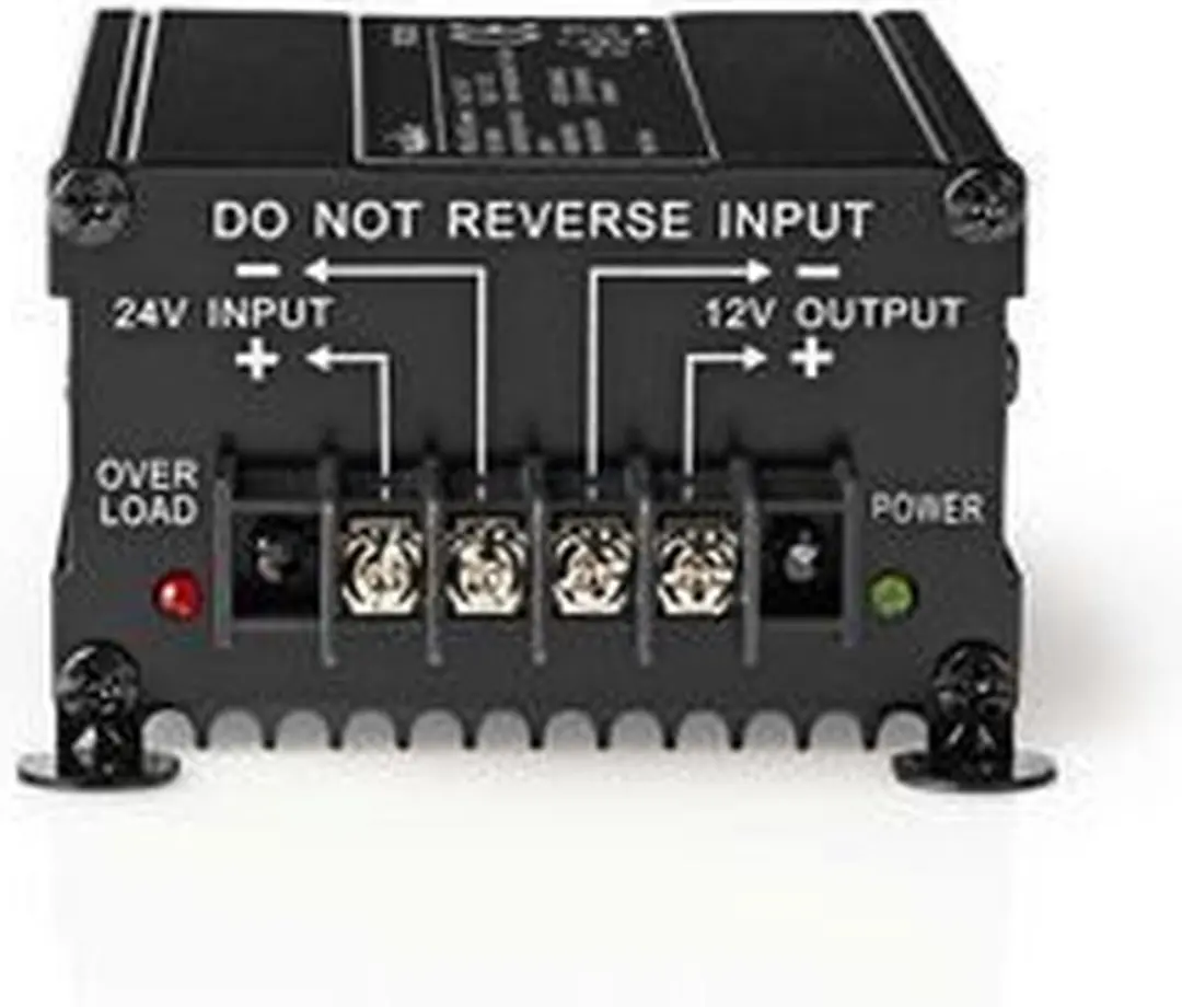 Nedis Spanningsomvormer 120W 24V naar 12V - Zwart - afbeelding 5 van 5