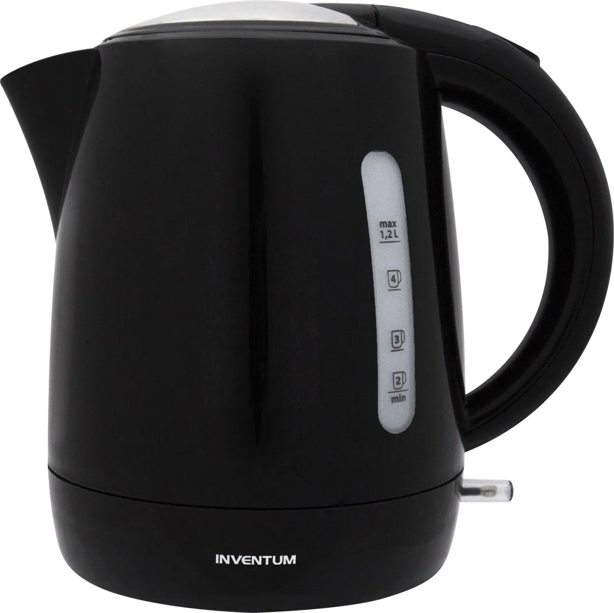 Inventum HW212 - Waterkoker - Inhoud 1,2 liter - Kunststof - 2200 watt - Zwart