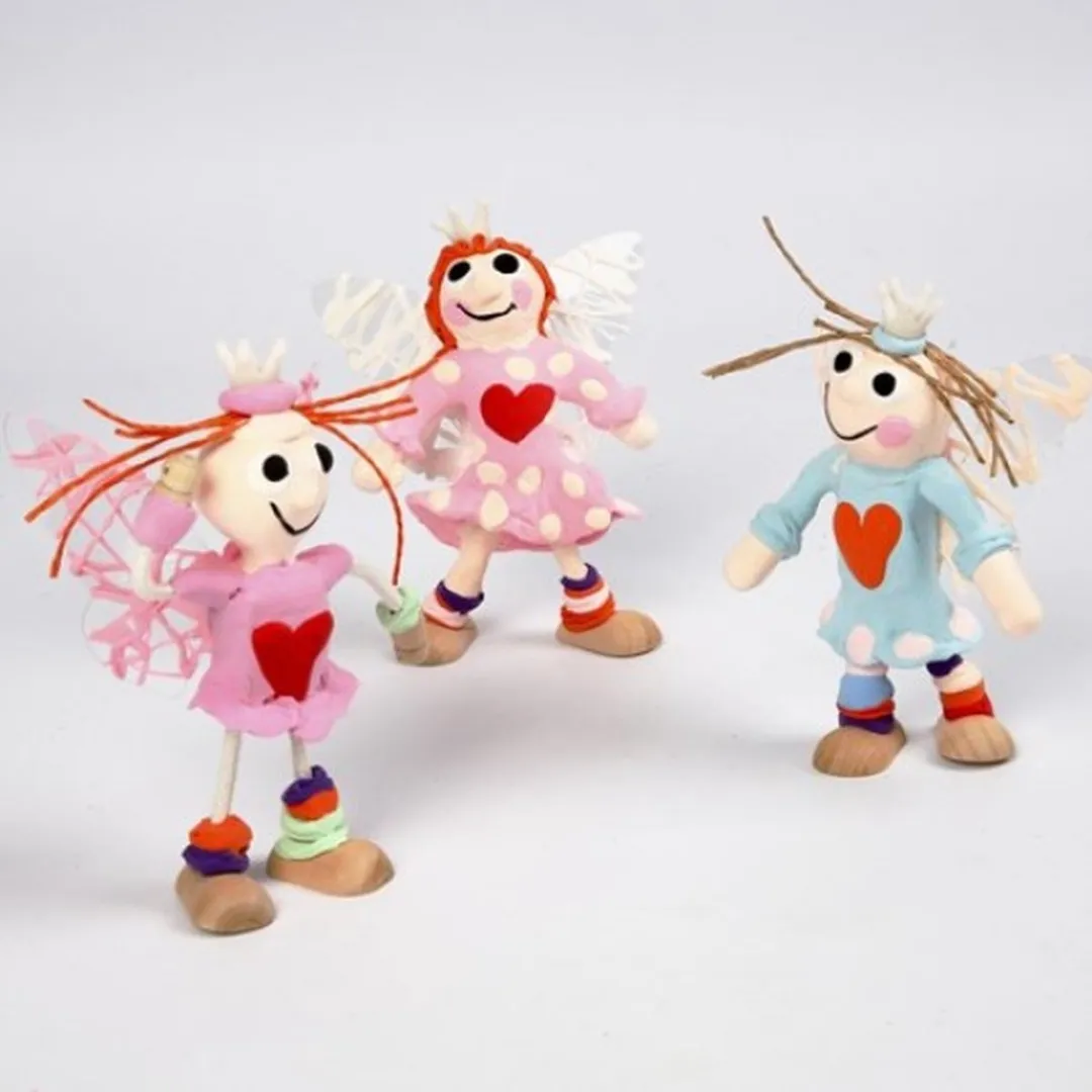 Creativ Company Flex Figuren 12cm - 4 Stuks Multicolor