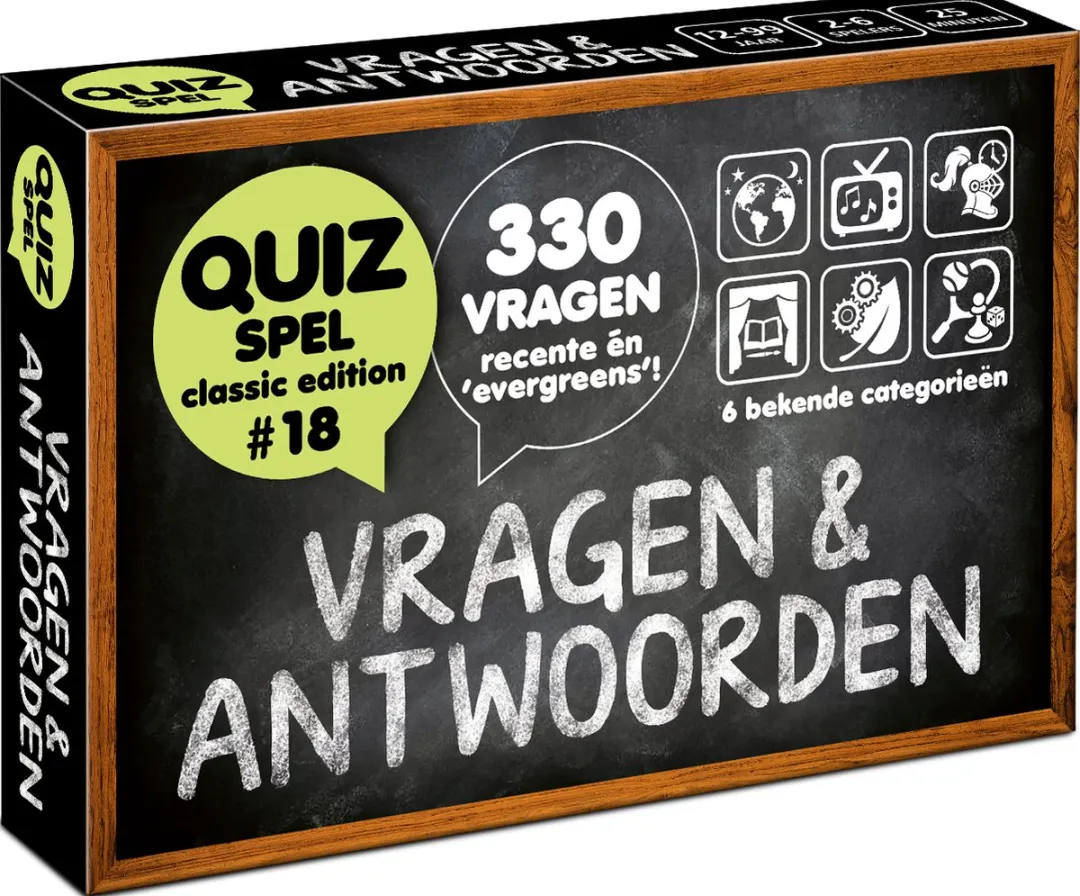 COMBI-DEAL: Vragen & Antwoorden #17 + #18 - Kaartspel - Pocketformaat Trivia Quiz en Aanvulset / Uitbreiding - 2x 330 Nederlandse vragen!