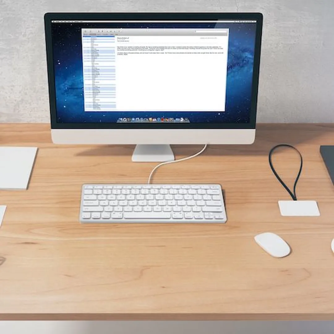 Macally SLIMKEYCA Compact USB-toetsenbord - Wit/Zilverkleurig