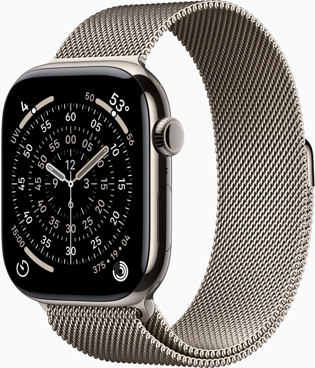 Apple Watch 11 - Wifi + 5G - 42mm - Titanium Case with Natural Milanese Loop