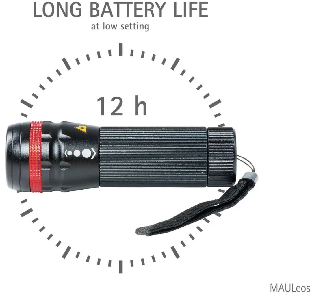 MAUL MAULeos LED Zaklamp 10,5 cm - Zwart - afbeelding 4 van 6