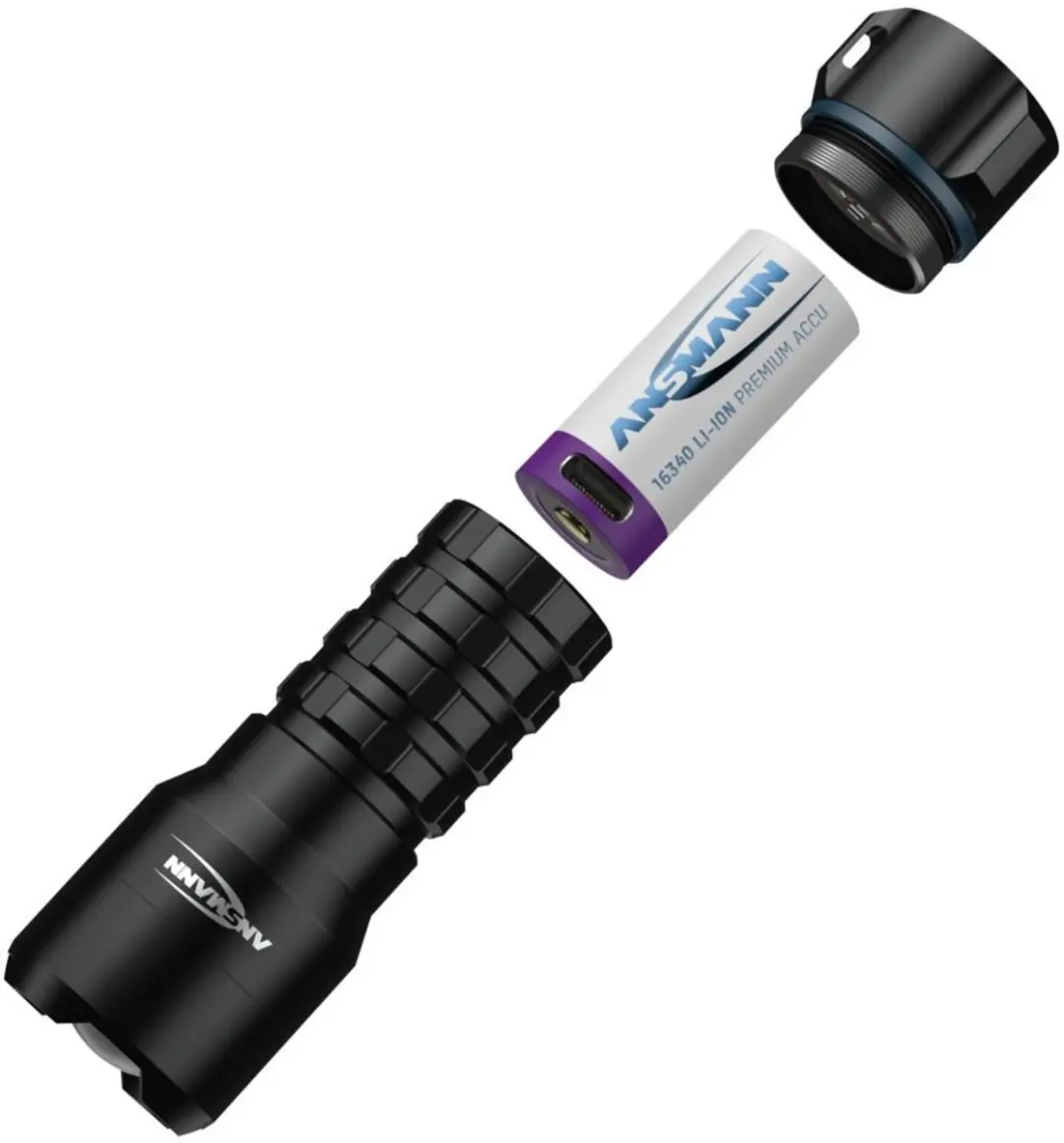 Ansmann TS450RF Zaklamp - 450 lm - Zwart - afbeelding 4 van 6