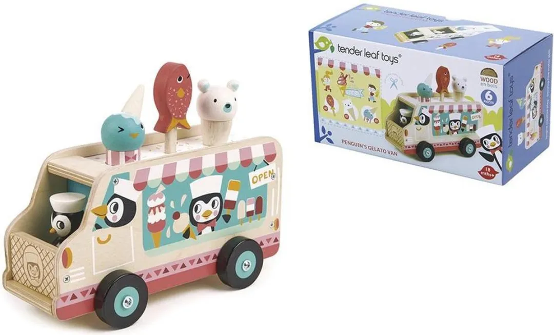 Tender Leaf Toys Houten Pinguïn IJskar