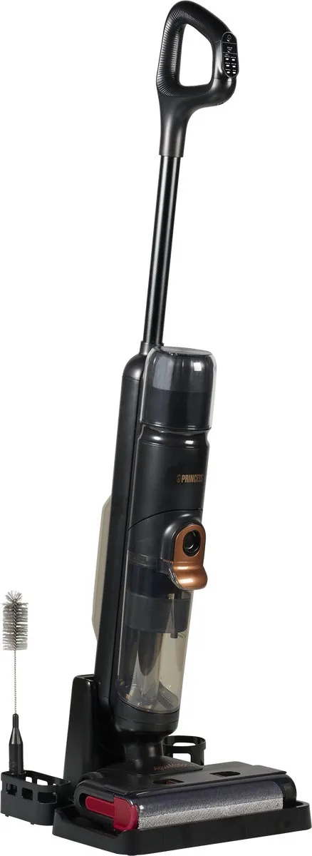 Princess 337020 AquaMotion Pro Vloerreiniger 4-in-1 - Draadloos – DC-motor – 21,6 V, wast en droogt tegelijkertijd - elektrische dweil - Reinigingsmachine - Floor washer - 25 minuten accuduur