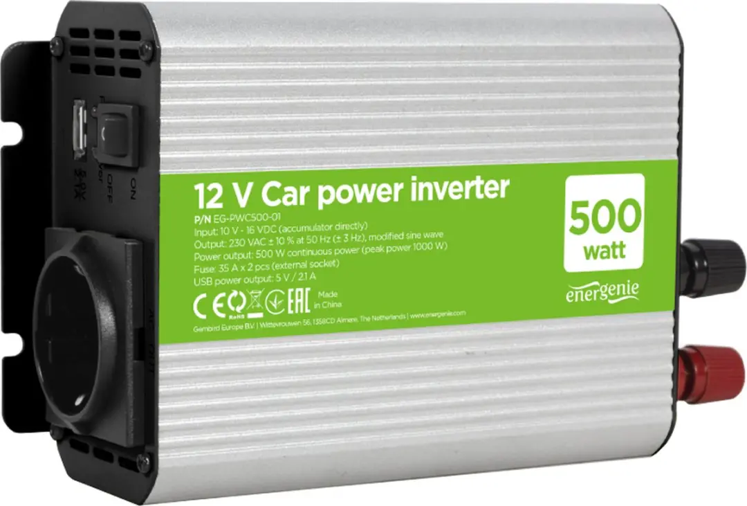 Energenie Auto omvormer 12V > 220V