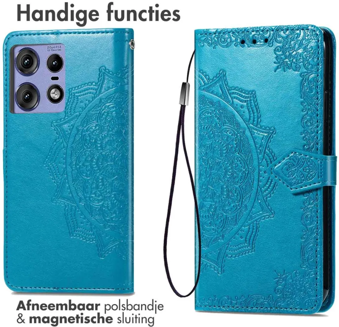 Imoshion Hoesje Motorola Edge 50 Pro - 3 Pasjes - Turquoise