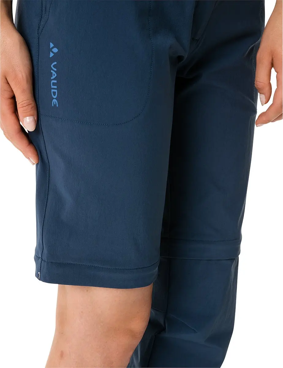 Vaude Farley Stretch Zip-Off II Damesbroek - Dark Sea 42