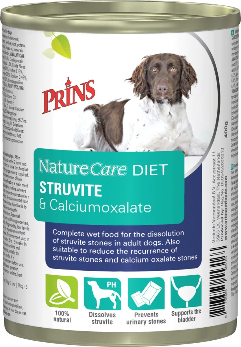 Prins NatureCare Dog Diet Struvite & Calciumoxalate 400g