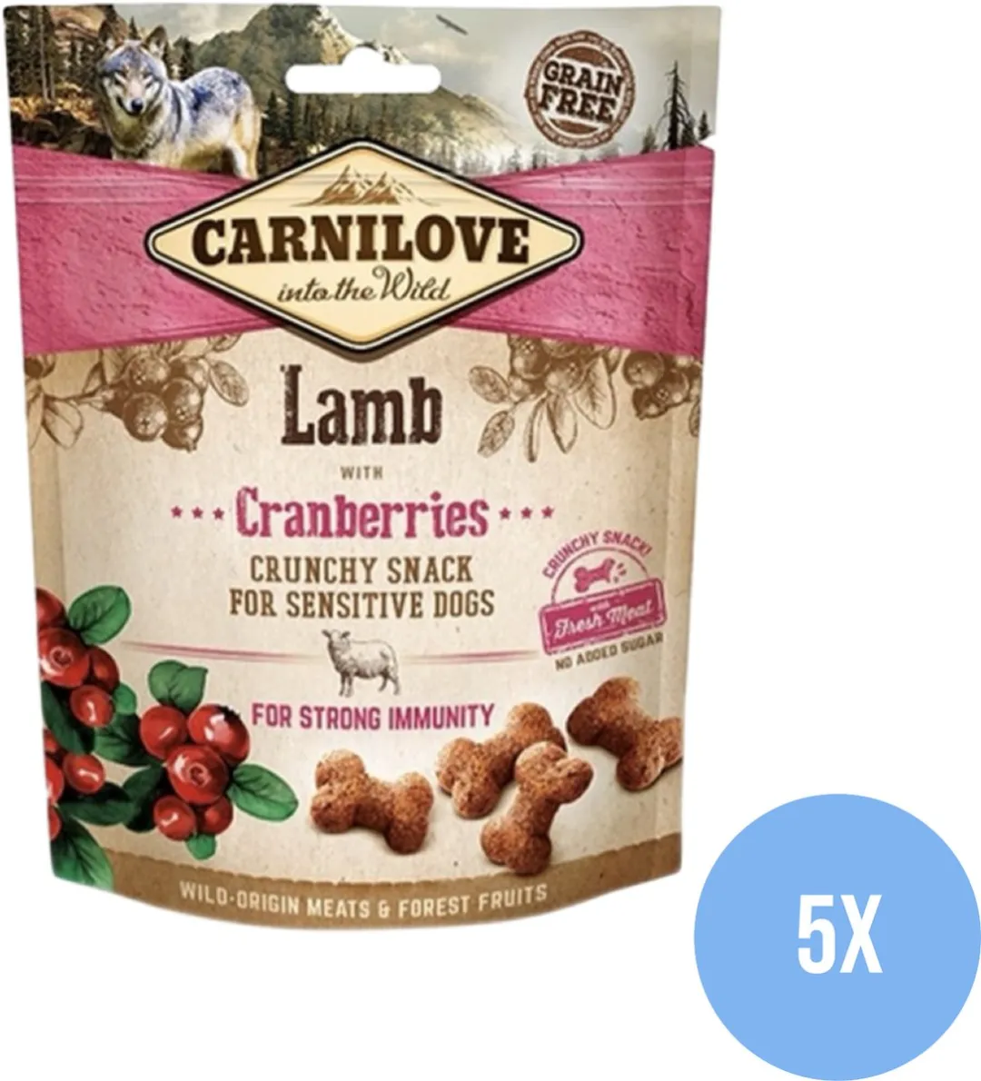 Carnilove Crunchy Snack Lam - 200g (5x4)
