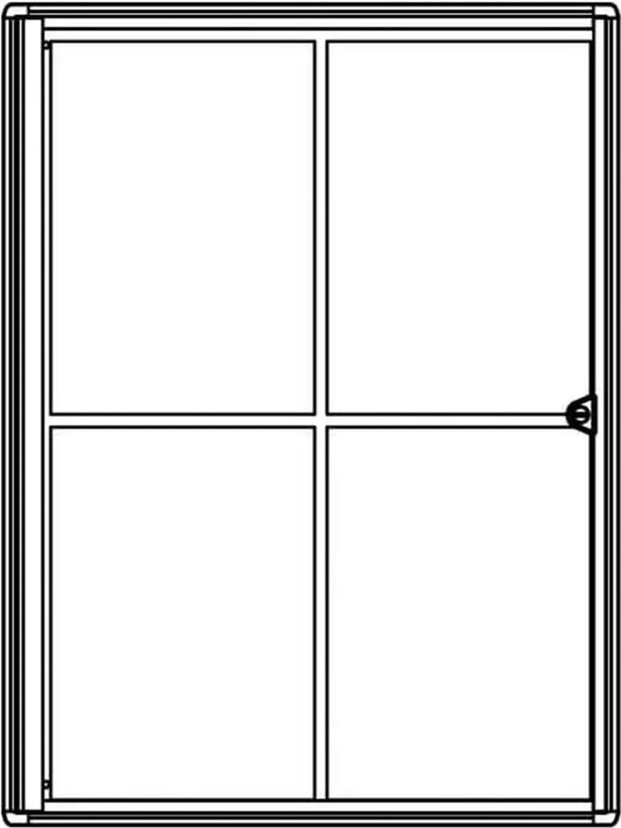 MAUL Extraslim Vitrine - 4xA4 - Zilver
