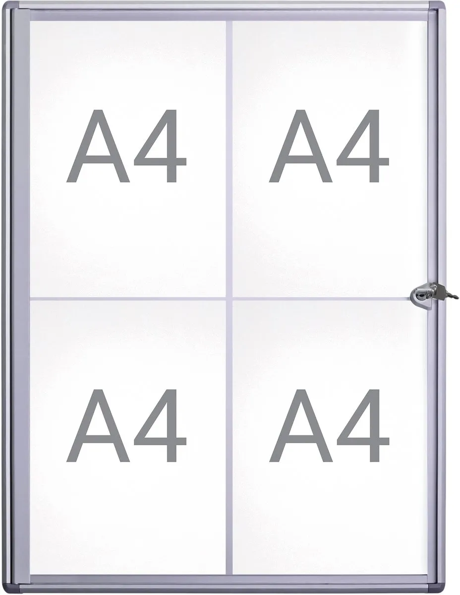 MAUL Extraslim Vitrine - 4xA4 - Zilver - afbeelding 6 van 6