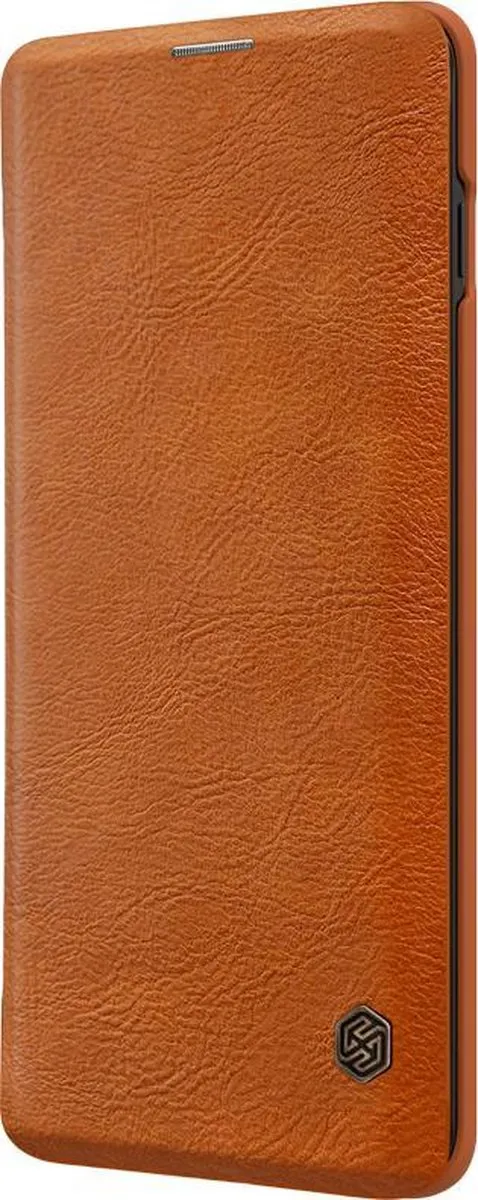 Nillkin Qin PU Leren Boekhoesje Samsung Galaxy S10+ - Bruin - afbeelding 3 van 6