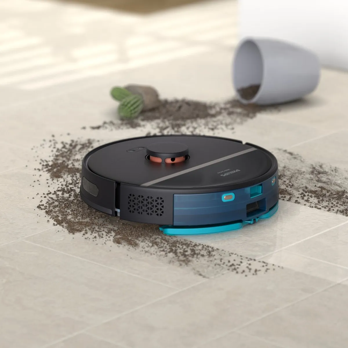 Philips HomeRun Aqua XU3000/01 Robotstofzuiger - Zwart