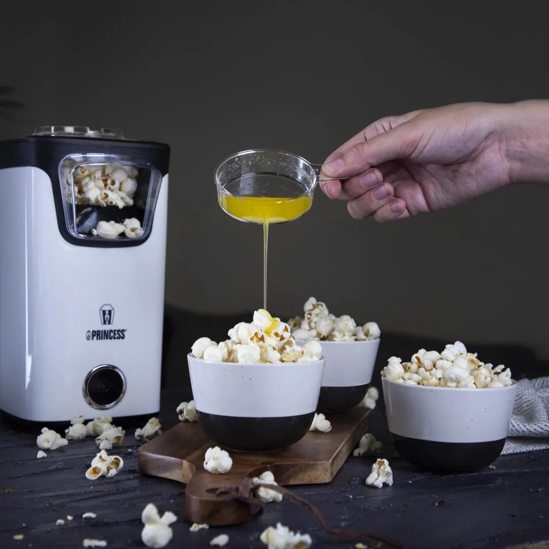 Princess Popcornmachine 292986 - 1100W - Wit/Zwart - afbeelding 6 van 6