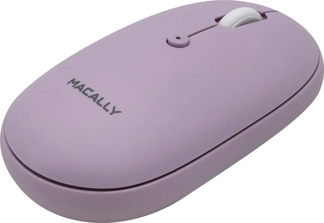 Macally BTTOPBAT-PU Bluetooth Muis - Paars