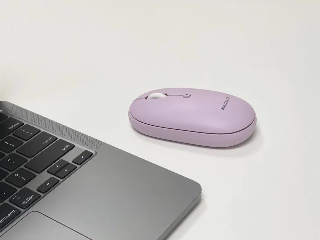 Macally BTTOPBAT-PU Bluetooth Muis - Paars