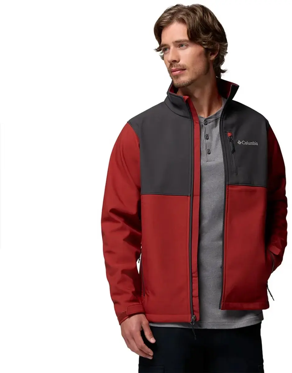 Columbia Ascender Softshell Jack Heren - Red Oxide - M - afbeelding 3 van 4