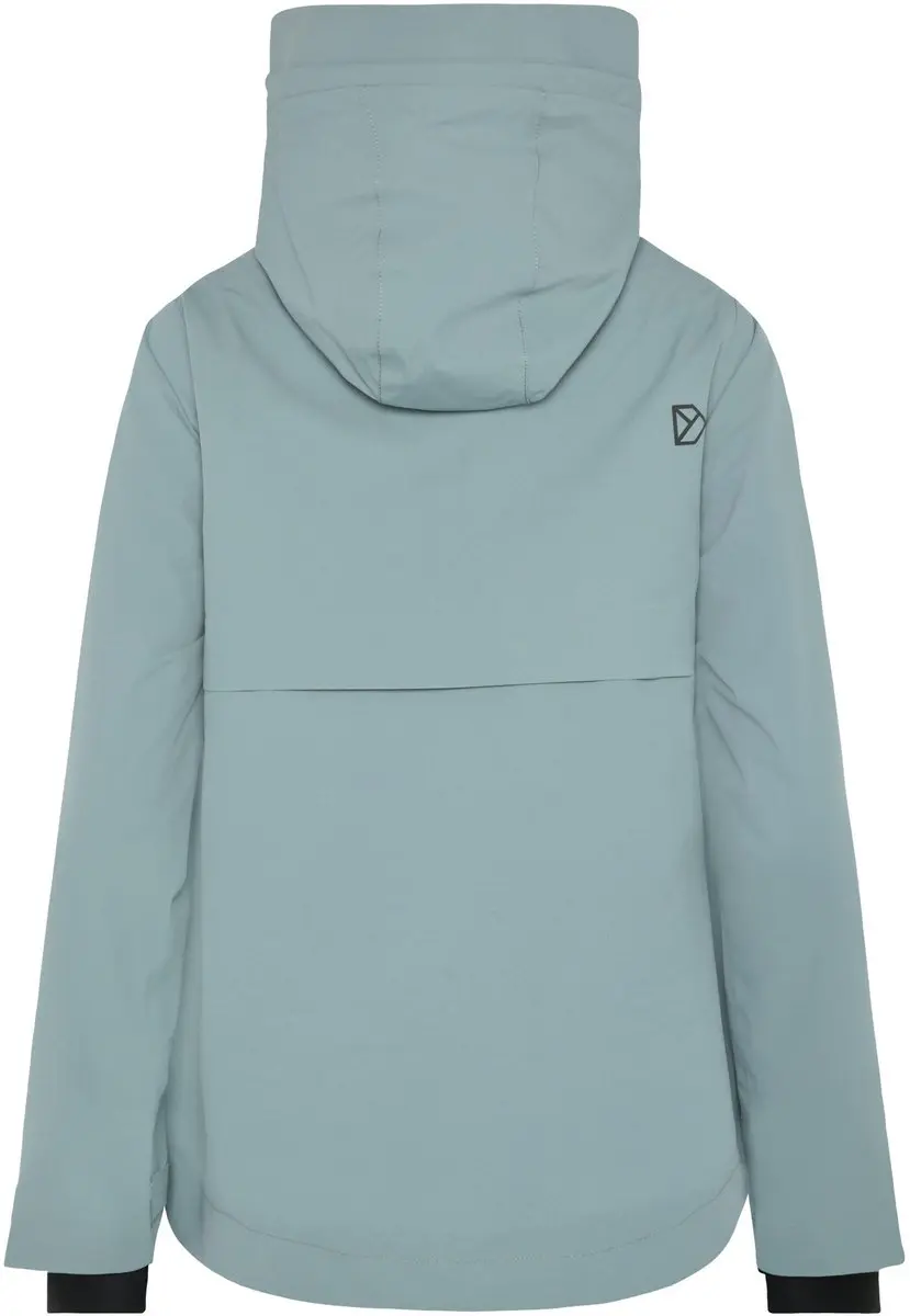 Didriksons Jennie 2 Damesjack met Capuchon - Turquoise - afbeelding 3 van 4