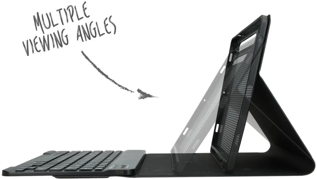 Accezz QWERTY Bluetooth Keyboard Bookcase SH00065373 - Zwart