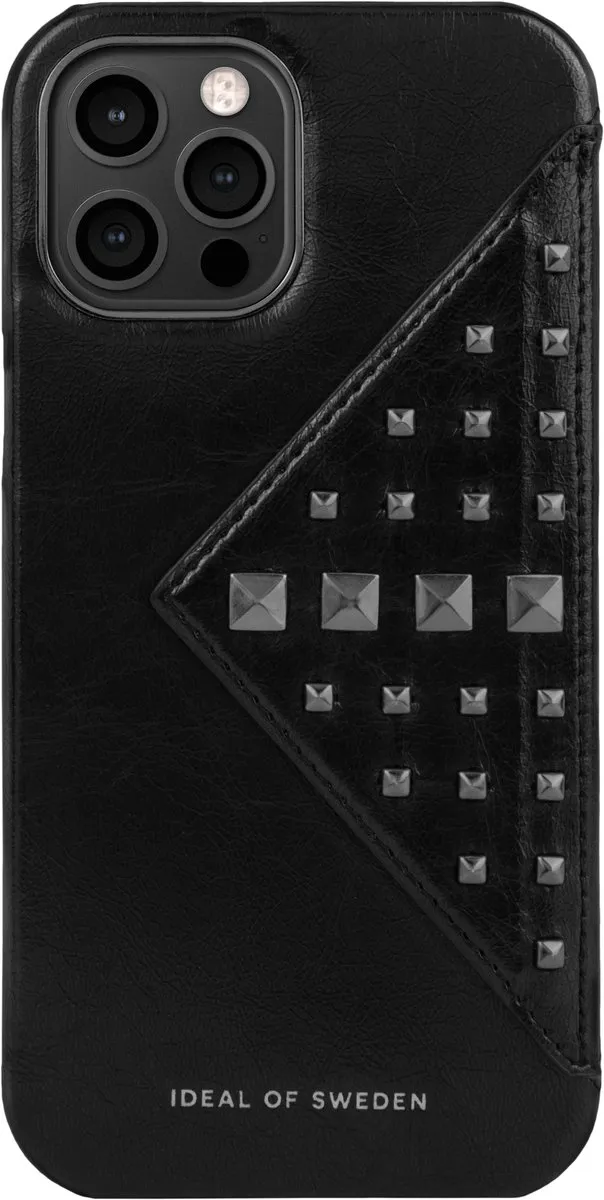 iDeal of Sweden Statement Case Flap Pocket iPhone 12 Pro Max - 3 Pasjes - Glossy Black