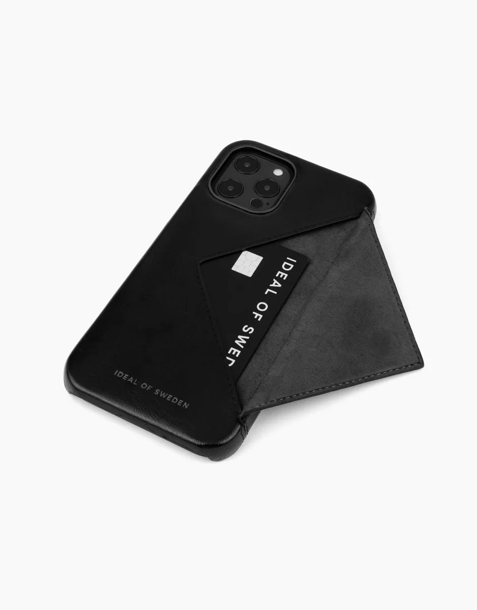 iDeal of Sweden Statement Case Flap Pocket iPhone 12 Pro Max - 3 Pasjes - Glossy Black