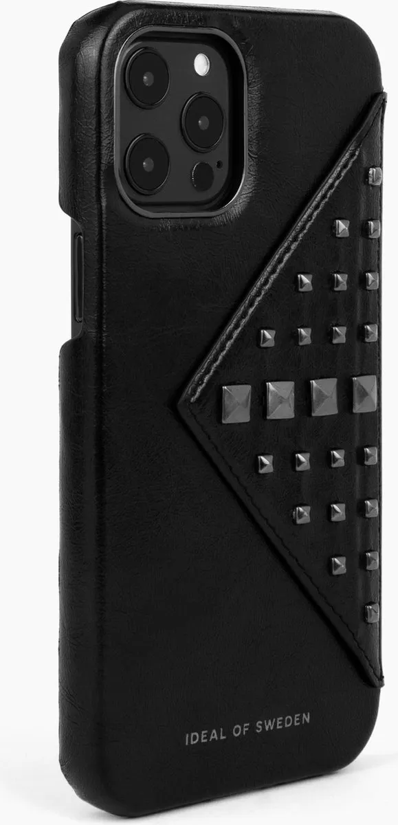 iDeal of Sweden Statement Case Flap Pocket iPhone 12 Pro Max - 3 Pasjes - Glossy Black