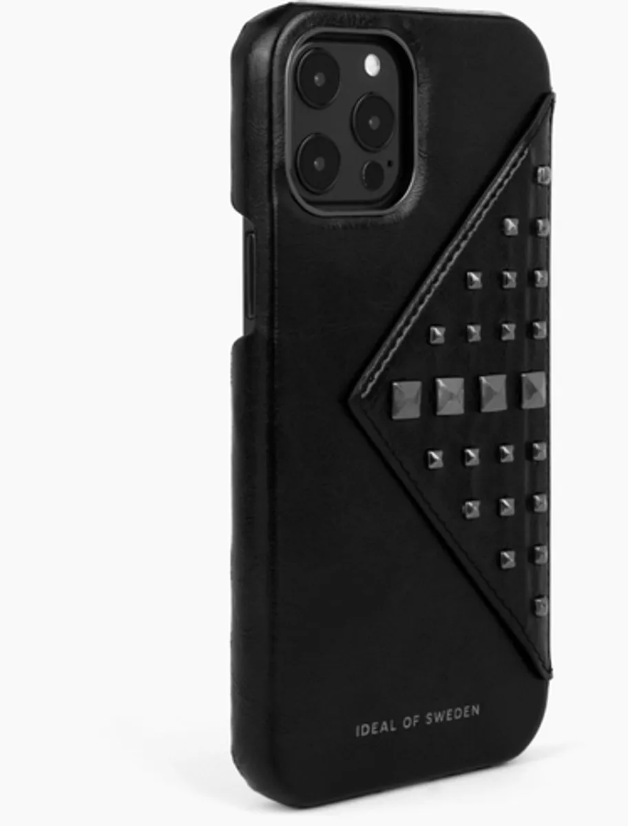 iDeal of Sweden Statement Case Flap Pocket iPhone 12 Pro Max - 3 Pasjes - Glossy Black